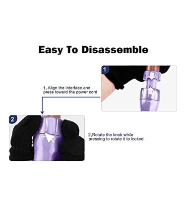 6 in 1 Interchangeable Ceramic Curling Iron Set | Hair Straightener Brush | Instant Heat & Auto Shut Off | Dual Voltage Wand with Adjustable Temperature & Glove - Buy Online on GoSupps.com