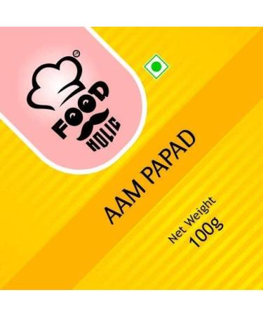 Foodholic Aam papad Premium Khatta Mitha Aam Papad Slice Bar (100 Gm)_Packing May Vary - Buy Online on GoSupps.com