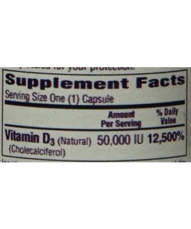 Bio-Tech Pharmacal D3-50 50,000 IU 100 Capsules All-Natural Supplement for Bone, Cardiovascular, Neuromuscular & Immune Health Dairy, Fish, Gluten, Peanut, Shellfish & Soy Free - Buy Online on GoSupps.com