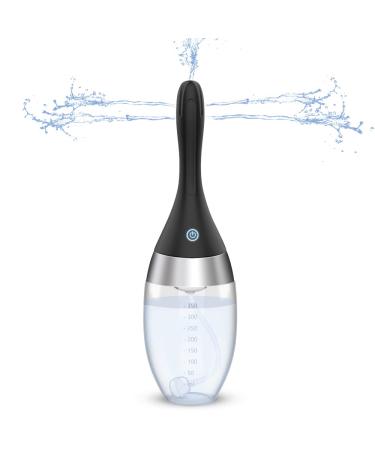 Automatic Enema Bulb with 3 Intensities Modes, Adorime Rechargeable Anti Back-Flow Douche for Men Women Private Hygienic, Silicone Douche Cleaner Enema Kit 12oz