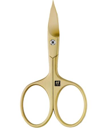 ZWILLING Combi Nail Scissors (Scissors for Nails and Cuticles Curved Edge and Fine Tip for Precise Cut) Premium Gold 90 mm