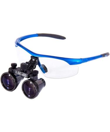 Magnifier 3.5X 420mm Dental Surgery Magnifying Glass Binocular Loupe handsfree Headband Magnifier with Handy Carry Case for Hobby Electricians Jewelers Sewing Craft Beauty