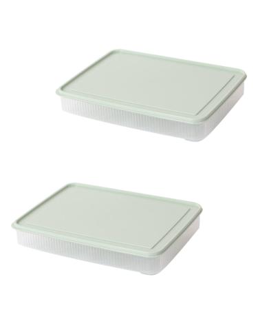 2pcs Box Egg Storage Box Eggs Food Containers Kitchen Egg Tray Refrigerator Kitchen re-usable