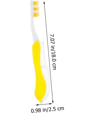 6th Foldable Camping Toothbrush - Large Pack with Sleeves for Travel | Portable & Space-Saving Mouth Cleaning Brush - Buy Online on GoSupps.com