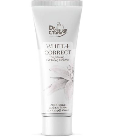 FARMASi White + Correct Brightening Exfoliating Cleanser 100 ml / 3.4 fl Oz Gentle Brightening Facial Wash with Micro-Particles & Botanical Extracts Smooths Purifies & Enhances Radiance