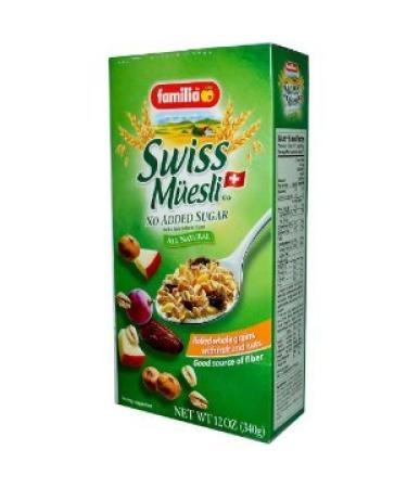 Familia Swiss Muesli - No Sugar 12oz: Healthy & Delicious Breakfast Option - Buy Online on GoSupps.com