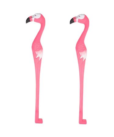 Beavorty 2st back scratch foot massager funny handle back curved aggressive scratch bamboo tool body scratch long handle decorate scrollrad metal man spatula wood carvings