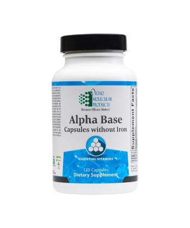 Ortho Molecular - Alpha Base Caps without Iron - 120 Capsules - Buy Online on GoSupps.com