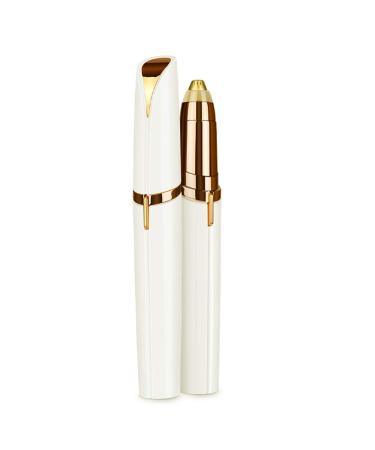 Cenocco eyebrow razor 18 carat gold-plated battery-operated white/gold