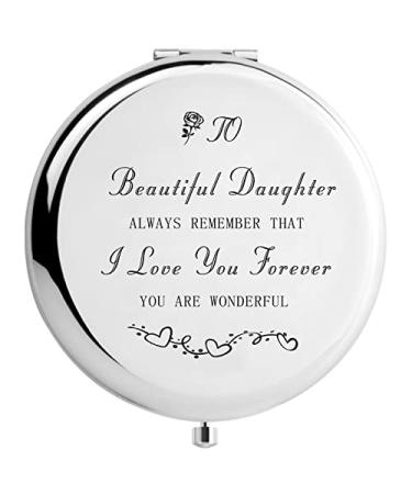 Gifts for Women Meaningful Makeup Mirror  I Love You Travel Mirror Daughter I Love You