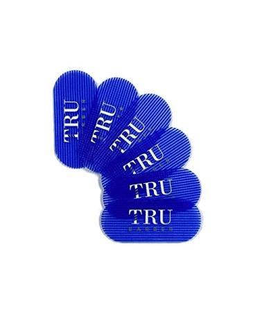 TRU BARBER Hair Grippers Bundle Pack  6 pieces for Men and Women - Salon and Barber  Hair Clips for Styling  Sectioning  Cutting and Coloring  Nonslip Grips  Hair holder (Blue) Blue 6 Count (Pack of 1)