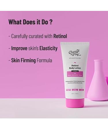 Chemist at Play Anti-Aging Body Lotion | 4% Retinol Niacinamide & Zemea | Skin Brightening Moisturizer for All Skin Types | 200ml - Shop Now for Youthful Skin - Buy Online on GoSupps.com
