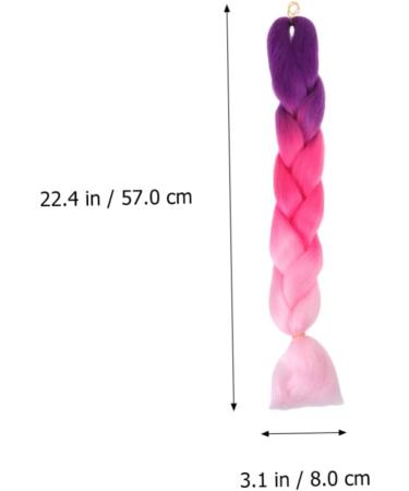 MAGICLULU Ponytail Braid Fiber Wig Braids Double Ended Dreadlocks Brunette Hair Giant Braided Synthetic Hair High Temperature Hair Braid Color Wig Afro Wigs Ponytail Wigs To Weave Card - Buy Online on GoSupps.com