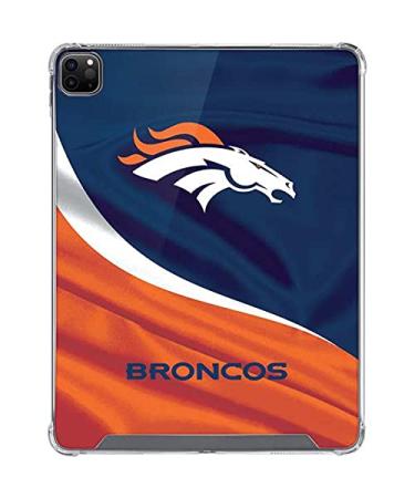 Skinit Clear Tablet Case Compatible with iPad Pro 12.9in (2021) - Officially Licensed NFL Denver Broncos Design