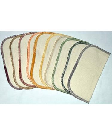 1 Ply Organic Flannel Washable Baby Wipes 8 x 8 Inches Organic Thread Earth s Palette Set of 10 - Buy Online on GoSupps.com
