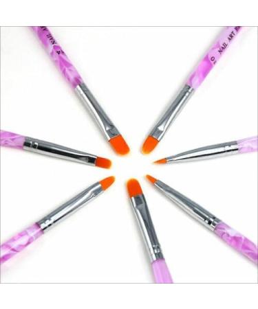 7 Nail Brushes | Tool Professional UV Gel Brush Pen | Brush Pen Nail Art Painting | Nail Art Tips Builder Brush Nail Painting Polish Brush Pen Nail Clean Up Brush Set for Home and Salon Use. - Buy Online on GoSupps.com