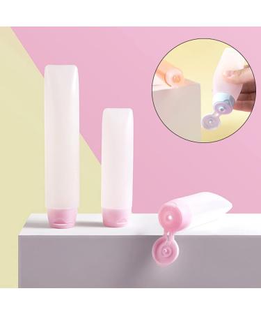 dijiusidy Travel Squeeze Bottle Portable Cosmetic Container Refillable Pocket Squeezable Dispenser Tube Household Personal Care 50ML Pink - Buy Online on GoSupps.com