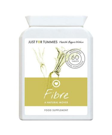 Fibre Supplement | 60 Tablets | Just For Tummies | Vegetarian | Vegan | Gluten-Free | Made in The UK