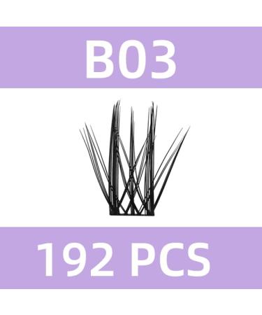 Eyelash Extensions Set B03+B - DIY Lash Extension Kit with 192 PCs Adhesive & Remover for Beginners - Buy Online on GoSupps.com