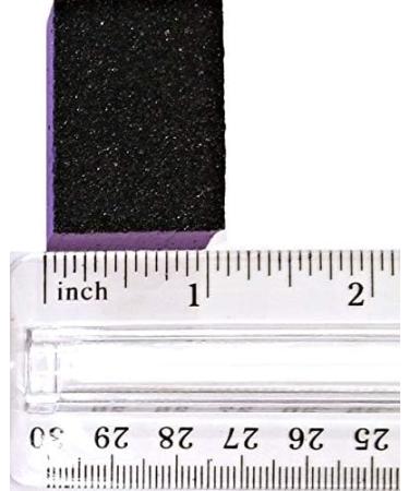 PrettyClaw 40pc Mini Disposable Nail Buffer Blocks 80/80 Black Grit Purple Buffing Sanding Nail File 2 Sided - Buy Online on GoSupps.com