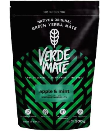 Verde Mate Green Apple & Mint 0 5kg | Yerba mate avec fruits et herbes | Yerba mate rafra chissante | Yerba mate pomme et menthe | Stimulation naturelle | Yerba mate br silienne | 500 g - Buy Online on GoSupps.com