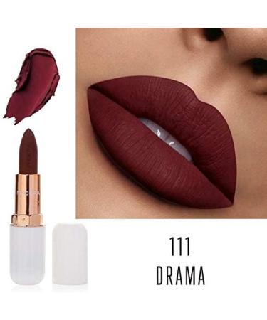 AquaPurity Phoera Absolute Velvet Matte Lipstick - Long Lasting Waterproof Pigment Makeup UK (111 Drama) - Buy Online on GoSupps.com