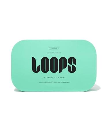 Buy LOOPS CLEAN SLATE Detoxifying Hydrogel Face Mask - Purifying Hydrating & Pore Minimizing - 5 Pack for International Shipping - Buy Online on GoSupps.com