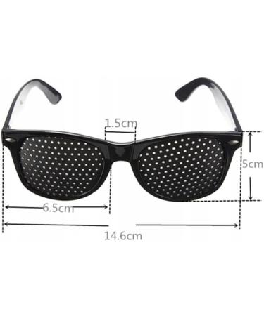 Retoo Raster Glasses for Eye Training | Multi-Dot Perforated Pinhole Glasses | Ayur Read Pro Gridlasses - Black Correction Glasses for Eye Gymnastics - Buy Online on GoSupps.com