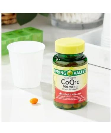 Buy 4 Top Care Rapid-Release CoQ10 100 mg - 30 Count Dietary Supplement | Fast International Shipping - Buy Online on GoSupps.com