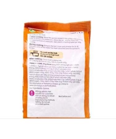  Sainsbury's Sainsbury's Quinoa 300g - White Quinoa Baked on the hob 15-18 minutes at moderate to high heat - Buy Online on GoSupps.com