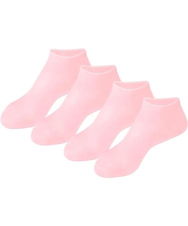 IEEDFJKK 2pairs Silicone Exfoliating Tools for Smooth Feet Say Goodbye to Rough Skin Silica Gel Moisturizing Socks Silicone Socks Pink One size fits all Pink One size fits all - Buy Online on GoSupps.com