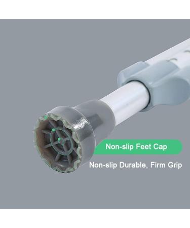 Adjustable Underarm Crutches Aluminum Walking Cane for Adults Ergonomic Heavy Duty Crutches Suitable for Height 150-175cm/4' 9''-5' 7'' (Color : Silver Size : 1 Pair) Double The Comfort Innovate - Buy Online on GoSupps.com