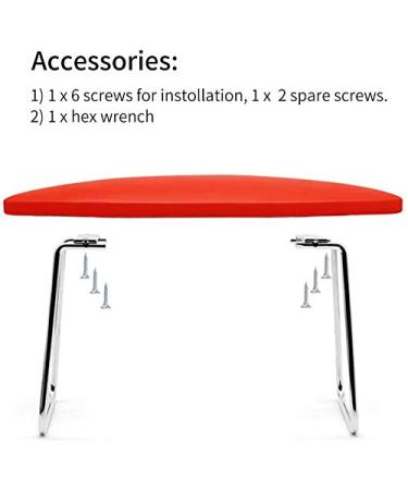 Feadem Nail Arm Rest - Waterproof Wear-Resistant Microfiber Leather Hand Pillow for Salon Manicure - Red - Buy Online on GoSupps.com
