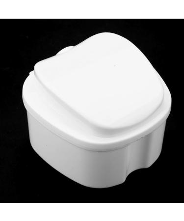 Prosthesis Container - Anggrek Strong Cup for False Teeth Storage | Portable Dental Device Cleaning Tank (White) - Buy Online on GoSupps.com