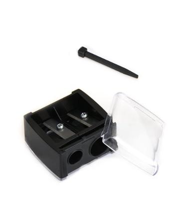 Precision Cosmetic Pencil Sharpener for Eyebrow & Eyeliner - 2 Holes Black | International Shipping Available - Buy Online on GoSupps.com