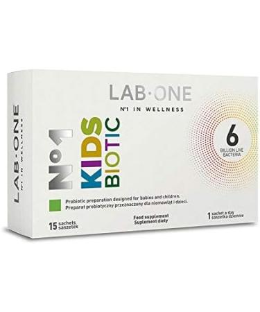 Lab One Probiotic for Children - 15 Sachets | Supports Immunity & Intestinal Health | Ideal for Antibiotic Therapy - International Shipping - Buy Online on GoSupps.com
