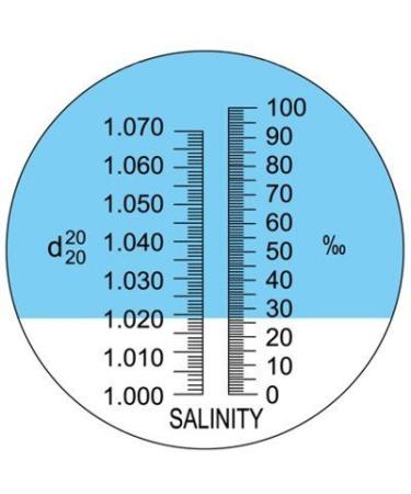 Automatic Temperature Compensation Sea Water Salt Salinity Refractometer for Aquarium  0% - 10% & 1.0 to 1.070 S.g. Dual Scale Hydrometer By Adeadvancedoptics - Buy Online on GoSupps.com