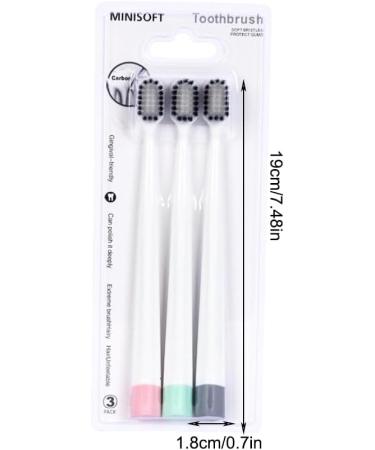 Geardeangloow 3 Portable Rotary Toothbrushes - Wide Head Protective Cover Multi-Colored for Family Oral Health - Perfect for Travel & Excursions - Buy Online on GoSupps.com