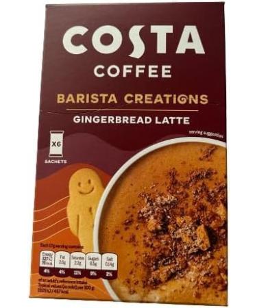 Costa Coffee Barista Creations Gingerbread Latte Bundle - 3 x Box of 6 Sachets (18 Sachets Total) - Buy Online on GoSupps.com