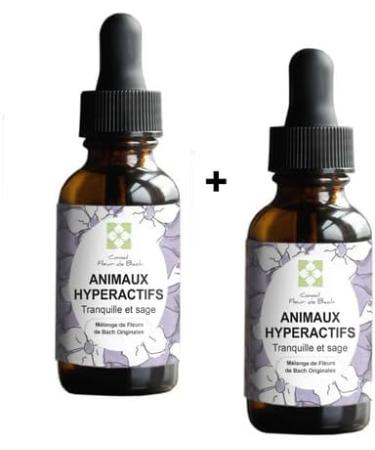 Bach flower advice - Hyperactive Animal Floral Elixir - An Effective Mix - Soothe Channel and Calm Your Dog or Cat 30ml Pack of 2 - Buy Online on GoSupps.com