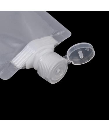 10pcs 30ml Liquid Packaging Bags - Leak-proof Refillable Squeeze Containers for Lotion Shampoo Face Cream | Travel-friendly Transparent Cosmetic Bags - Buy Online on GoSupps.com