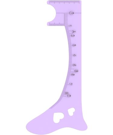 Brow Ruler | Silicone Brow Makeup Template - Brow Positioning Ruler Makeup Guide Tool Professional Quick Eye Makeup Tool Purple - Buy Online on GoSupps.com