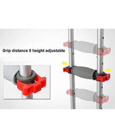Crutches for Adults Underarm Aluminum Axillary Crutches Height Adjustable Injury or Surgery Support for Men - Lightweight Durable with HOJZ Handles Single crutch Great for Travel o Selfless dedication - Buy Online on GoSupps.com