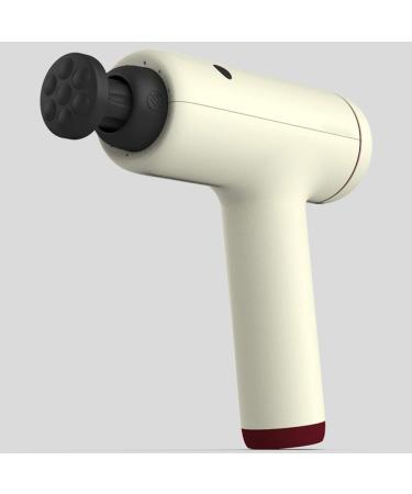 Deep Tissue Fascia Gun - Silent Electrical Massage Device for Muscle Relaxation | 5 Adjustable Settings | Physiotherapy Impact Tool (Black/White) - Buy Online on GoSupps.com