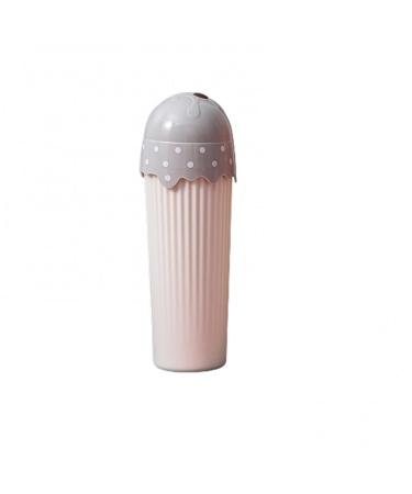 Digjobk toothbrush mug 350 ml travel toothbrush box cute cartoon ice cream shape portable toothpaste storage raccoon toothbrush cup (color: gray) 20*7 gray