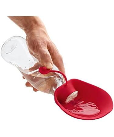 HUNTER 550ml Outdoor Drinking Bottle with Silicone Bowl - Red | International Shipping Available - Buy Online on GoSupps.com