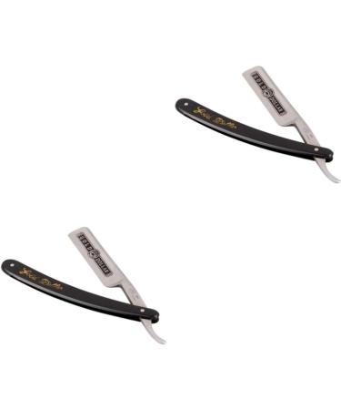 Angoily 2-Pack 66 Steel Razor for Men & Women - Eyebrow & Hairdressing Shavers Old-Fashioned Straight Razor - Buy Online on GoSupps.com