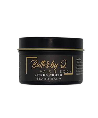 Butter By Q- Citrus Crush Beard Balm The Best All-Natural Beard Balm Designed to Promote Beard Growth Prevent Itch and Beardruff & Create a Healthier Fuller Beard.