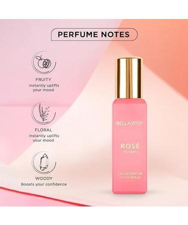 Luxury Rose Woman Eau De Parfum Perfume for Women with Black Currant Vanilla & Jasmine|Floral & Sweet EDP Long Lasting Fragrance Scent 20ml - Buy Online on GoSupps.com