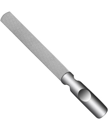 Stainless Steel Nail File with Anti-Slip Handle & Leather Case - Double Sided, Easy Nail Filing for Men & Women - Ideal for Salon, Home, or Travel - Buy Online on GoSupps.com